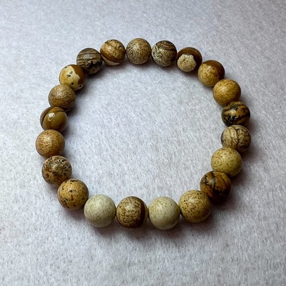Wooden Bead Stretch Bracelet - Picture 3 of 5